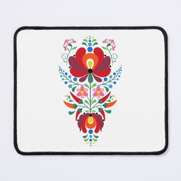 Item preview, Traditional Style Hungarian Flowers Design on White designed and sold by BuickRasDesign.