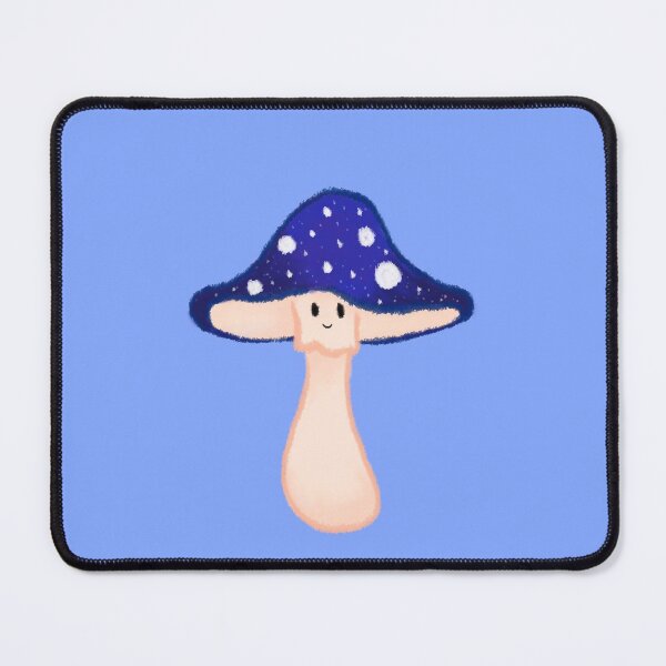 Blue Amanita Muscaria Mushroom Mouse Pad