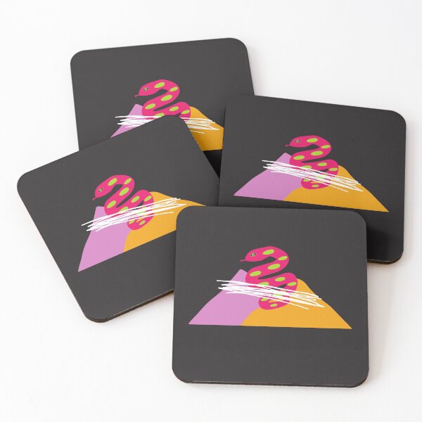 Item preview, Abstract Pink Snake mountains designed and sold by guem-eye.