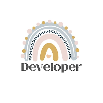 Artwork thumbnail, Rainbow Developer| Coding/Coder software engineer developer programmer geek coder STEM coder STEM gift by brinikki
