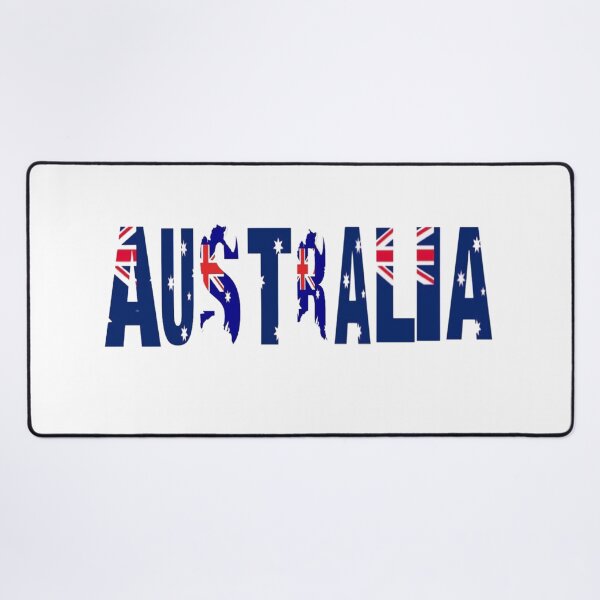 Australia The Land Down Under Desk Mat