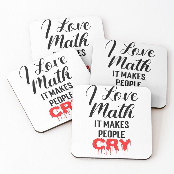 Item preview, I love math it makes people cry, I love math funny, gift for math teachers designed and sold by 732Studio.