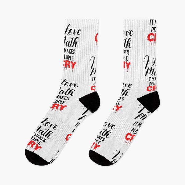 Item preview, I love math it makes people cry, I love math funny, gift for math teachers designed and sold by 732Studio.