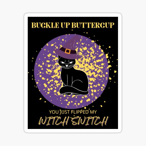 Cat Buckle Up Buttercup Funny Halloween Cat Lovers Espresso Cup, Zazzle