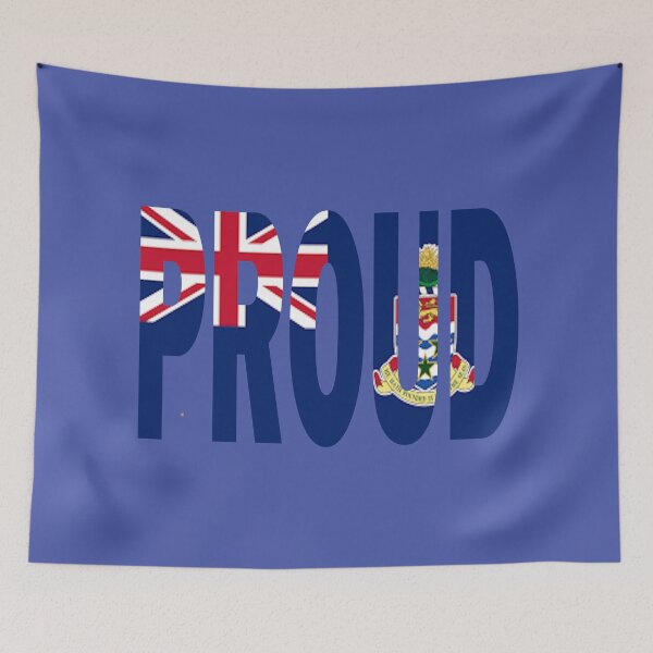 Item preview, The Cayman Islands Flag Design in The Word Proud - Soca Mode designed and sold by Soca-Mode.