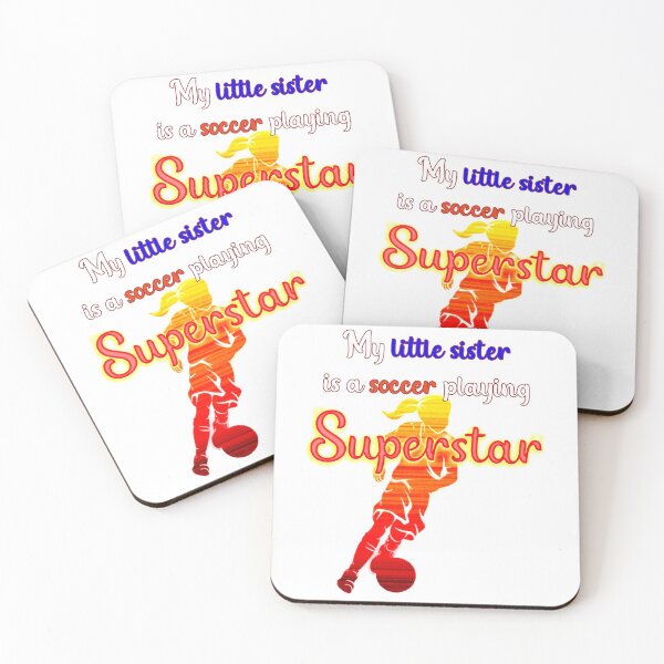 Item preview, Big Brother or big sister Soccer Fan for little sister soccer Superstar  designed and sold by HazardPaay.