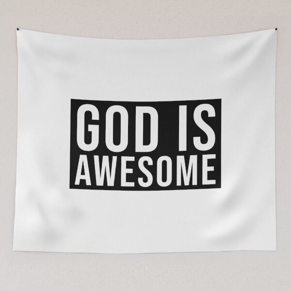 Item preview, God is Awesome - Christian Quote designed and sold by ChristianLife.