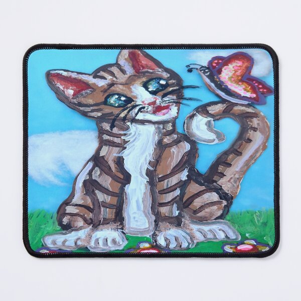 Item preview, Kitten and his Butterfly Friend designed and sold by Deborah Camp.