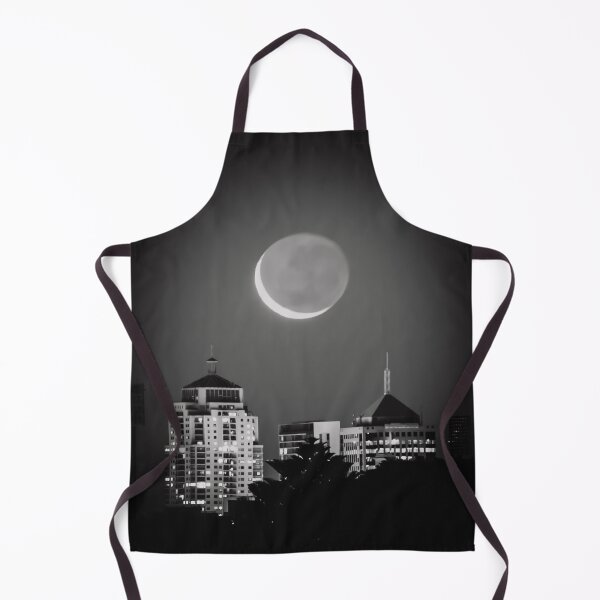 Item preview, Setting Moon City Scape Black and White designed and sold by mariagram17.