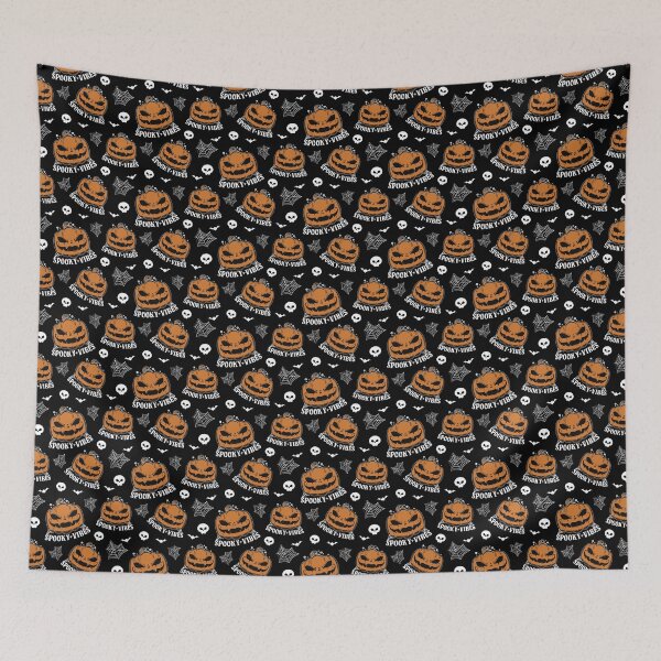 Item preview, SPOOKY VIBES PUMPKIN MAD SMILE HALLOWEEN MOOD  designed and sold by FRKI-DIDI.