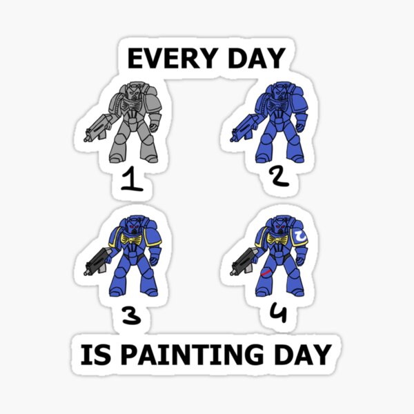 Item preview, Every day is painting day Ultramarines designed and sold by JulianDraxler.