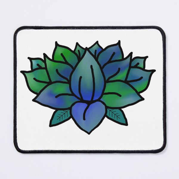 Item preview, Blue-Green Lotus Flower Option 2 designed and sold by doodle-mittens.