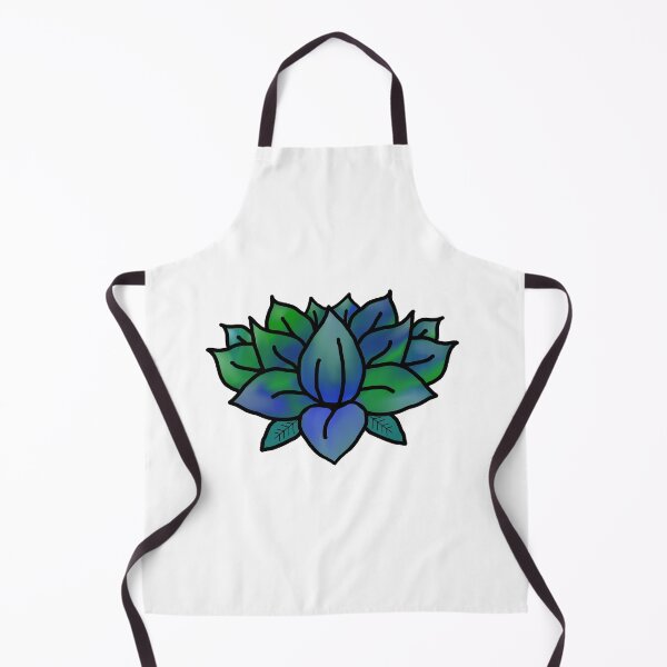 Aperçu de l'œuvre Fleur de lotus bleu-vert Option 2 créée et vendue par doodle-mittens.