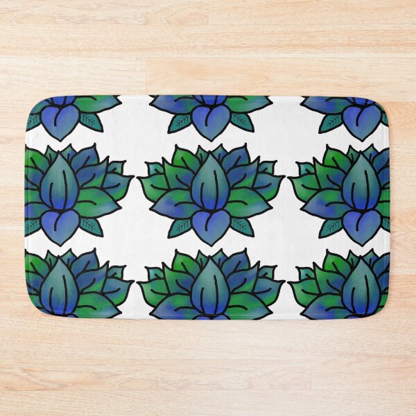 Item preview, Blue-Green Lotus Flower Option 2 designed and sold by doodle-mittens.