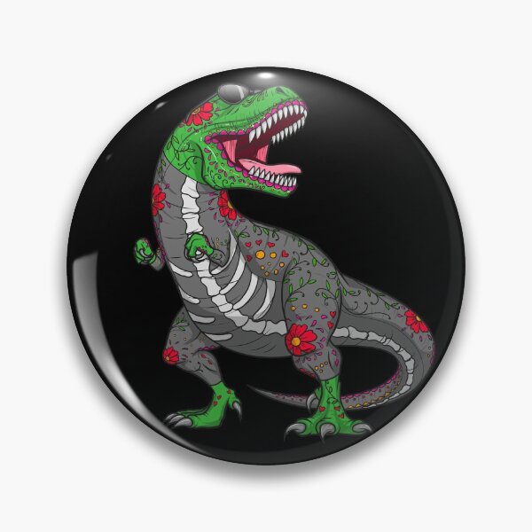 Item preview, Day Of Dead T-Rex Mexican TRex Lover Dinosaur Sugar Skull Gear designed and sold by DynamicDesign.