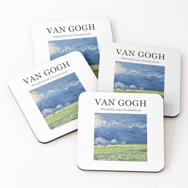 Item preview, Van Gogh Wheatfield under Thunderclouds designed and sold by ind3finite.