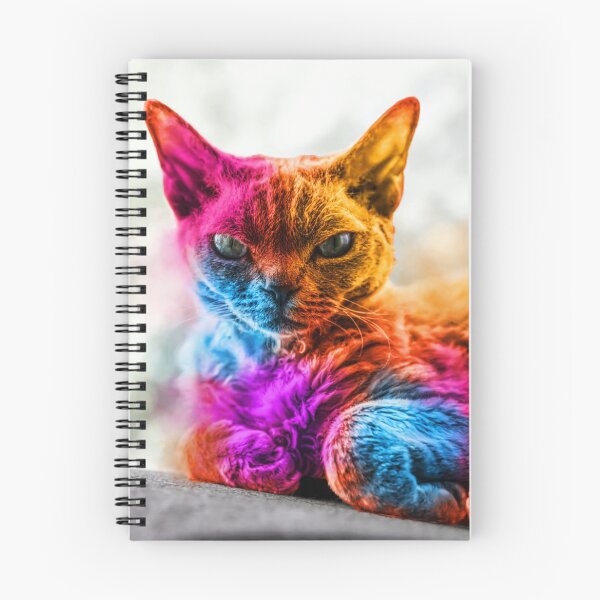 Item preview, cute colorful Devon rex designed and sold by Markotropoya22.