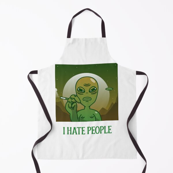 Item preview, I Hate People Stoner Alien designed and sold by HigherMartians.
