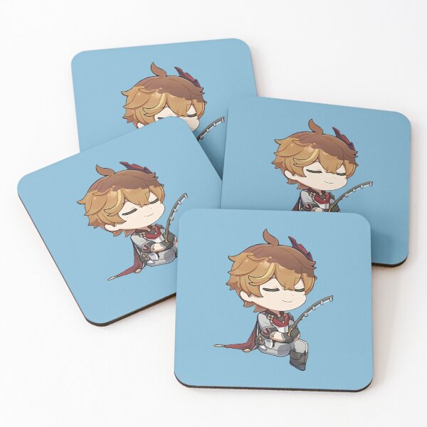 Item preview, Tartaglia/Childe | Genshin Impact Sticker "Fishing" designed and sold by Asiapenguin.