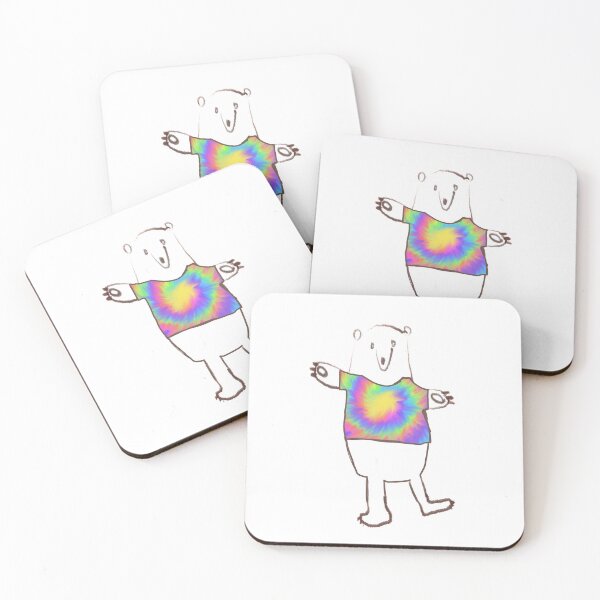 Item preview, Funny Tie Dye Dancing Bear designed and sold by Paxbear Tees.