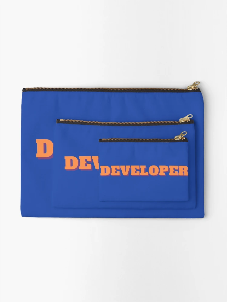 Thumbnail 2 of 4, Zipper Pouch, Developer |Coding/Coder software engineer developer programmer geek coder STEM designed and sold by brinikki.
