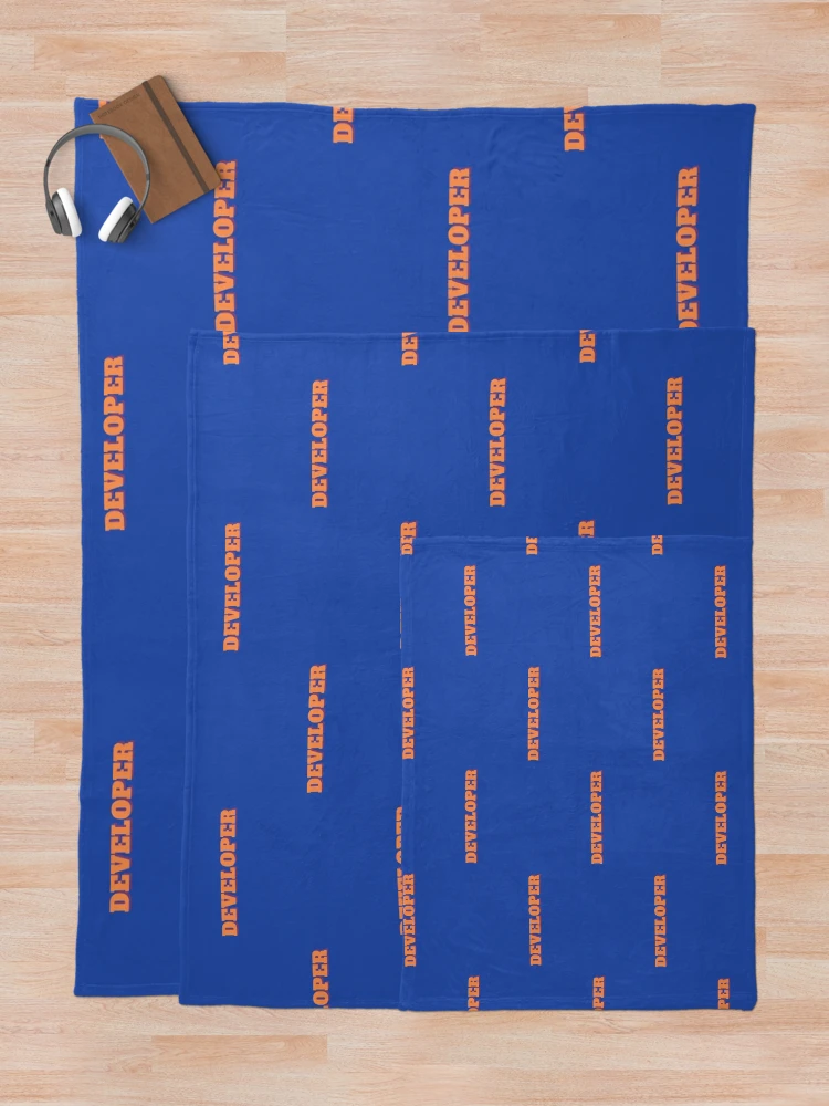 Thumbnail 5 of 6, Throw Blanket, Developer |Coding/Coder software engineer developer programmer geek coder STEM designed and sold by brinikki.