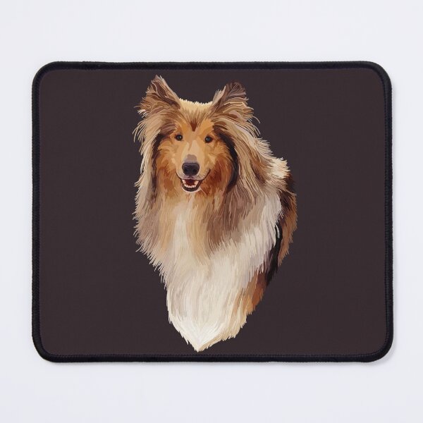 Item preview, Rough Coated Sable White Collie Dog Portrait  designed and sold by Deborah Camp.