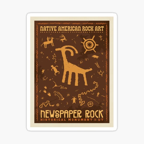 Aperçu de l'œuvre Les Pétroglyphes Amérindiens Journal Rock UTah créée et vendue par Lorebbb10.