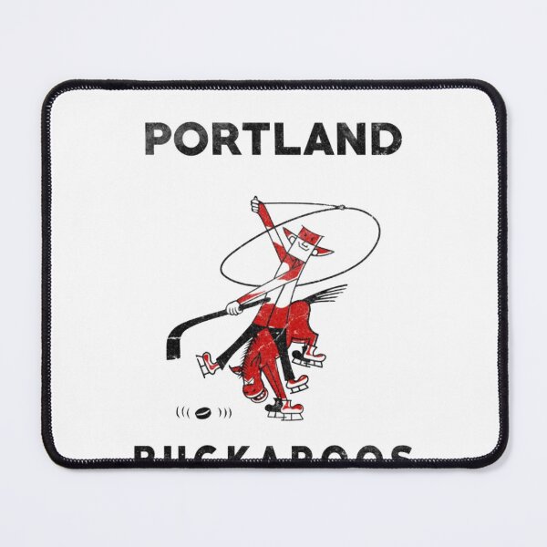 Aperçu de l'œuvre Logo vintage de hockey Portland Buckaroos PCHL/NWHL/WHL/WIHL créée et vendue par A Little Bit of Everything.