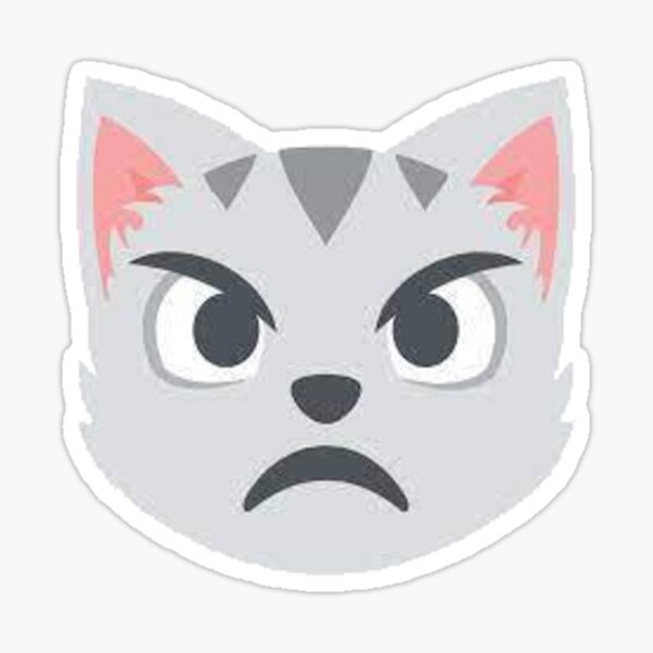 Angry Angry Emoji Sticker - Angry Angry Emoji Cat - Discover