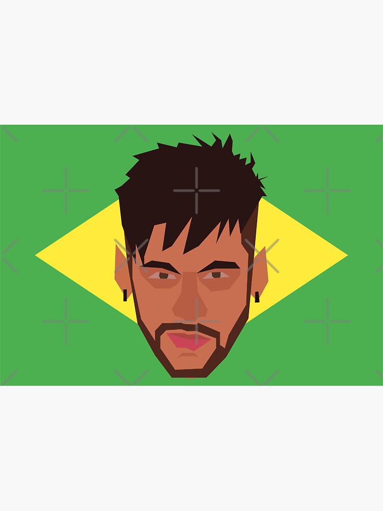 Neymar Jr World Cup Brazil Sticker for Sale by ijdesigns