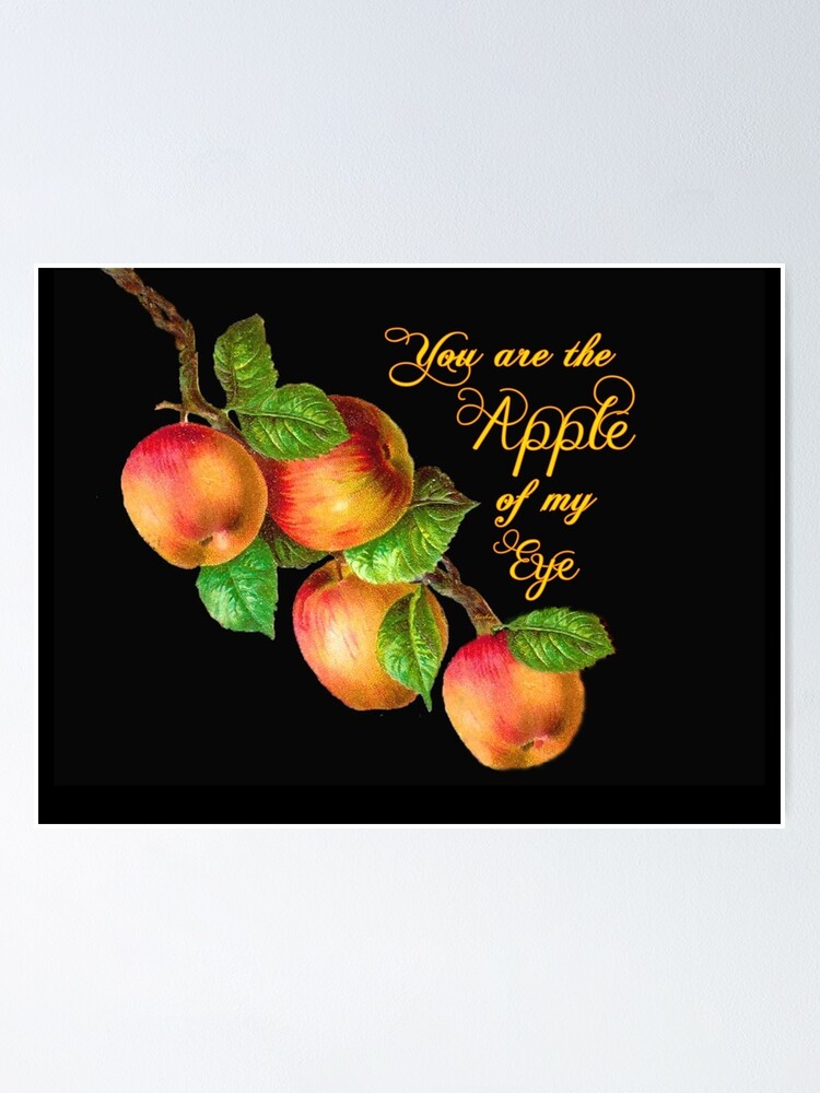 "You are the Apple of my Eye" Poster for Sale by Barbny | Redbubble