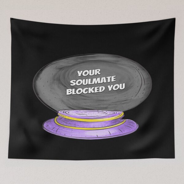 Item preview, YOU SOULMATE BLOCKED YOU STICKERS  designed and sold by RetroPlaceee.
