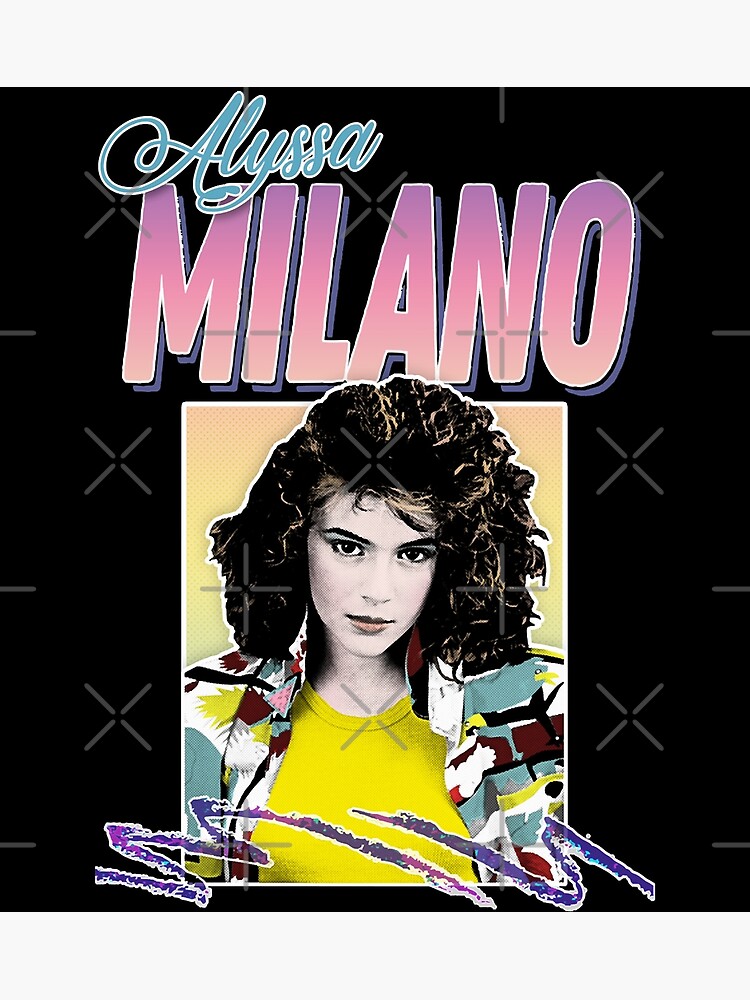 Alyssa Milano / 80s Styled Aesthetic Retro Design