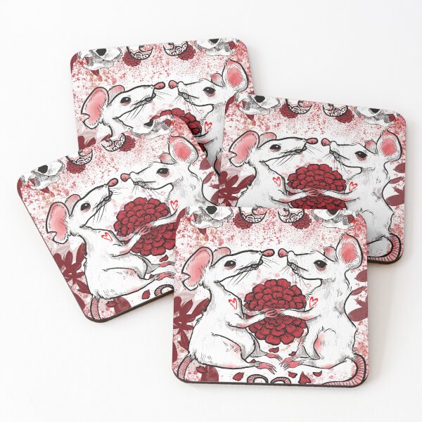 Item preview, Rats in Love Red Ver. designed and sold by kils-treehouse.