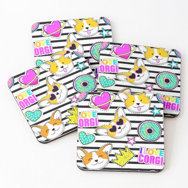 Item preview, Corgi Dog Pattern, Corgi Dog Seamless Pattern, Corgi Dog designed and sold by graphic-genie.