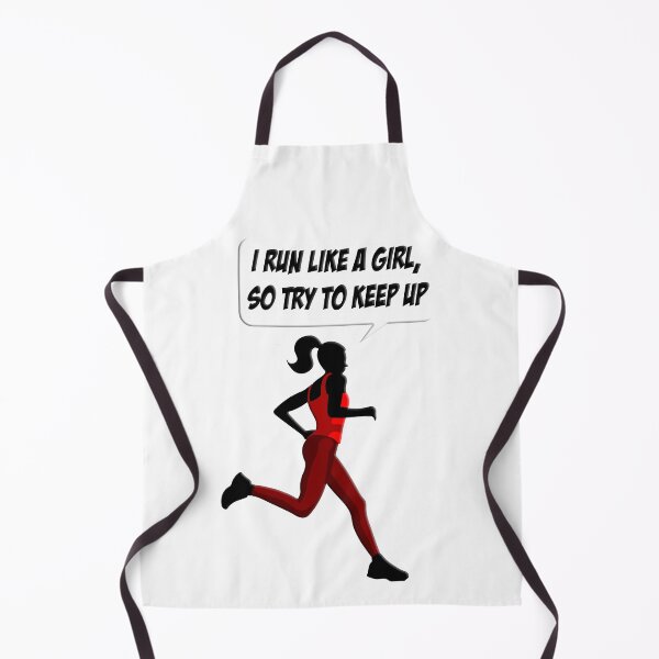 Item preview, I run like a girl, so try to keep up designed and sold by Nikmay Design.