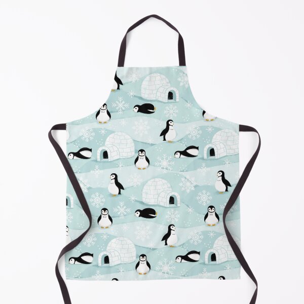 Item preview, Penguins + Snowflakes designed and sold by latheandquill.