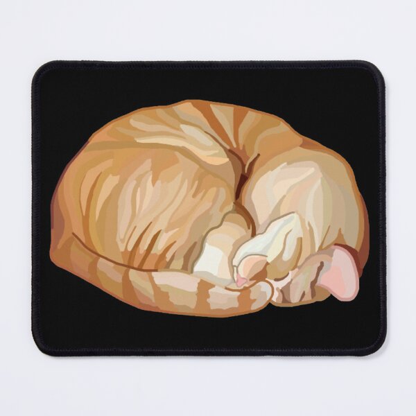 Item preview, Sleeping Curled Orange Ginger Tabby Cat designed and sold by Deborah Camp.