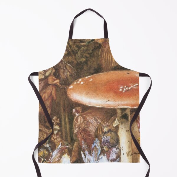 Item preview, Fairies Frog & Mushroom Vintage Illustration designed and sold by Bellathewilde.