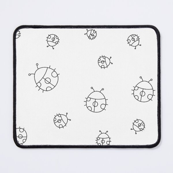 Item preview, Ladybug Black Art Print designed and sold by lineartdesigns.
