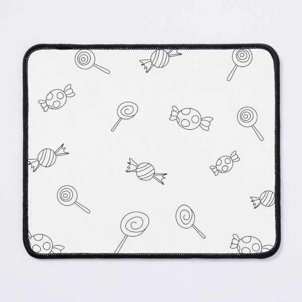 Item preview, Candy Black Art Print designed and sold by lineartdesigns.