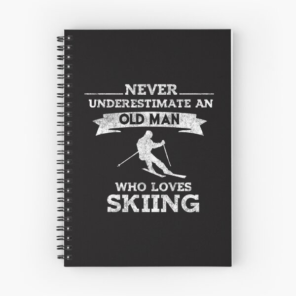 Item preview, Old Man Skiing Senior Citizen Ski Gift designed and sold by SuatSerdar.