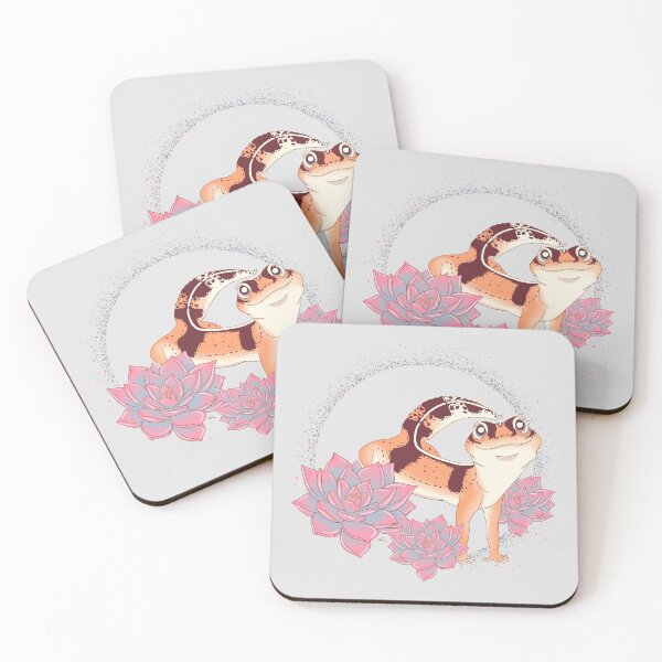 Item preview, African Fat Tail Gecko Floral Theme! designed and sold by anacecilia.