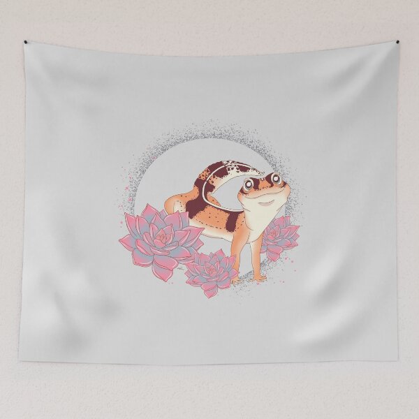Item preview, African Fat Tail Gecko Floral Theme! designed and sold by anacecilia.