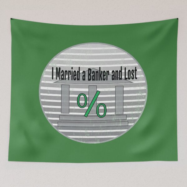 Item preview, I married a Banker and lost interested - retro design designed and sold by JAZTshirt.