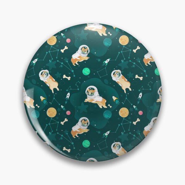 Item preview, Cosmo The Space Dog, Corgi Dog Pattern designed and sold by graphic-genie.