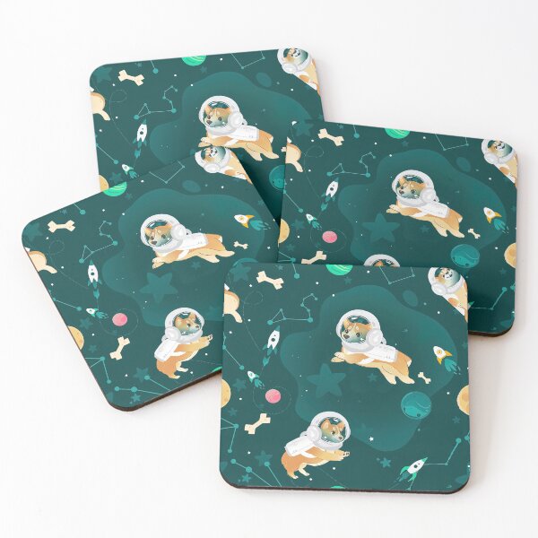 Item preview, Cosmo The Space Dog, Corgi Dog Pattern designed and sold by graphic-genie.