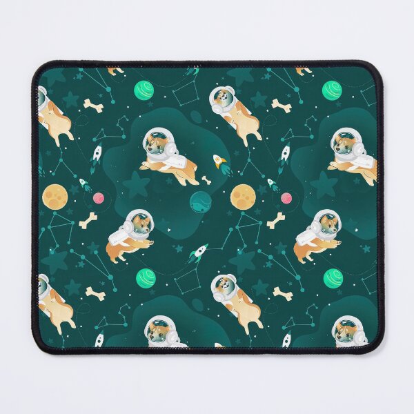 Item preview, Cosmo The Space Dog, Corgi Dog Pattern designed and sold by graphic-genie.