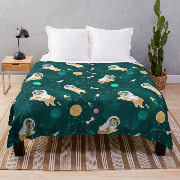 Item preview, Cosmo The Space Dog, Corgi Dog Pattern designed and sold by graphic-genie.